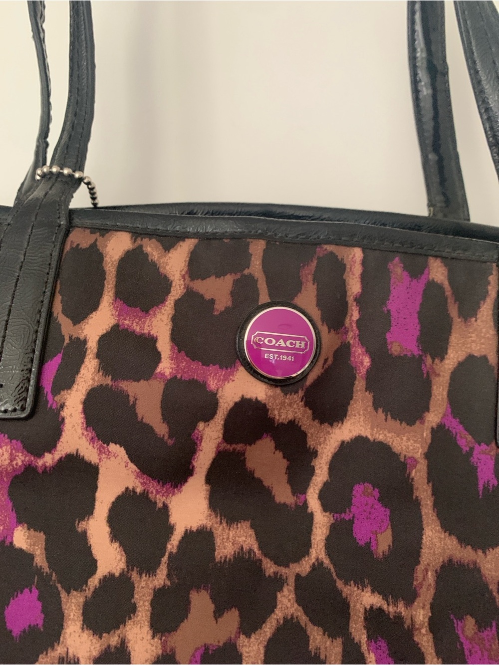 Purse | Coach | Purple Cheetah print - Picture 3 of 9